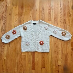 VICI Fallen Daisy Oversized Knit Cardigan Size S
